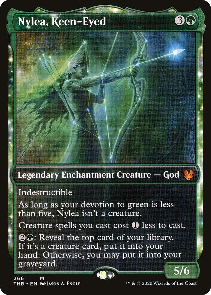 Nylea, Keen-Eyed (Showcase) 266 card from Theros Beyond Death