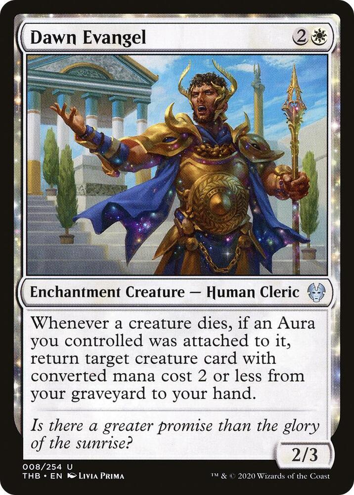 Dawn Evangel 8 card from Theros Beyond Death