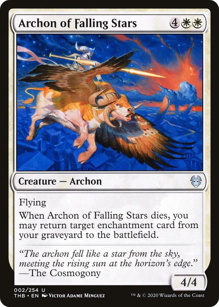 Archon of Falling Stars 2 card from Theros Beyond Death