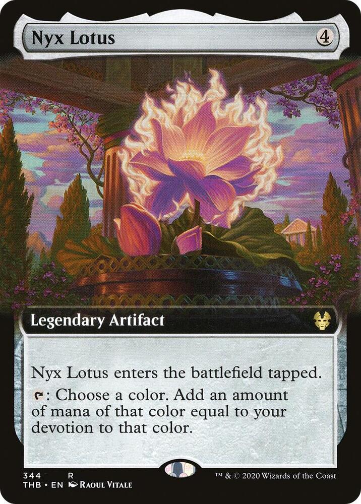 Nyx Lotus (Extended Art) 344 card from Theros Beyond Death