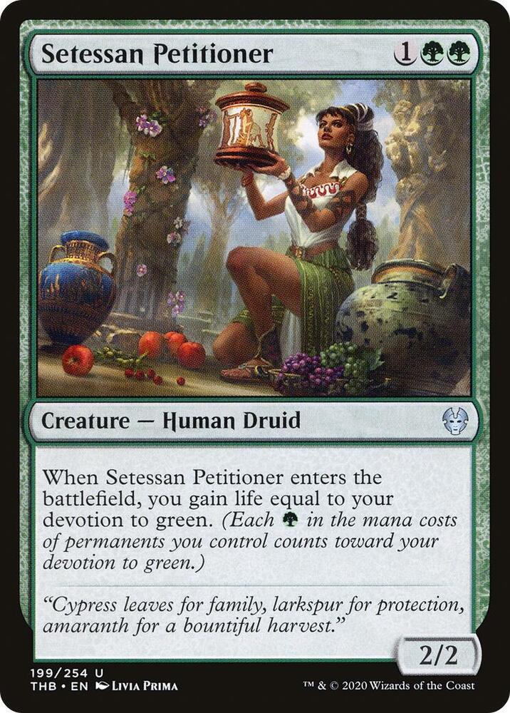 Setessan Petitioner 199 card from Theros Beyond Death