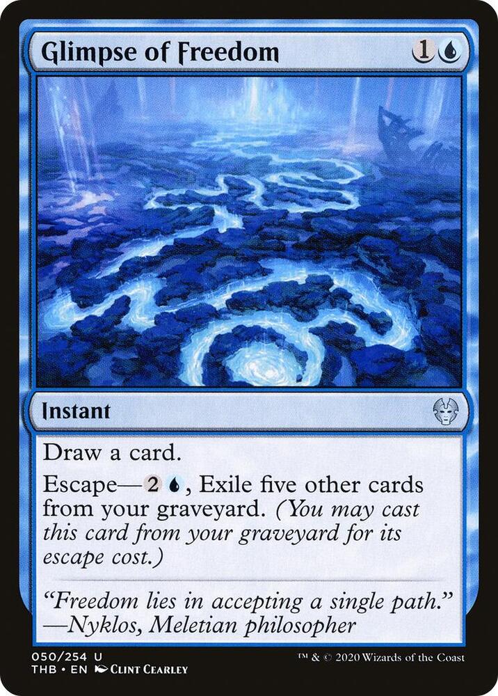 Glimpse of Freedom 50 card from Theros Beyond Death