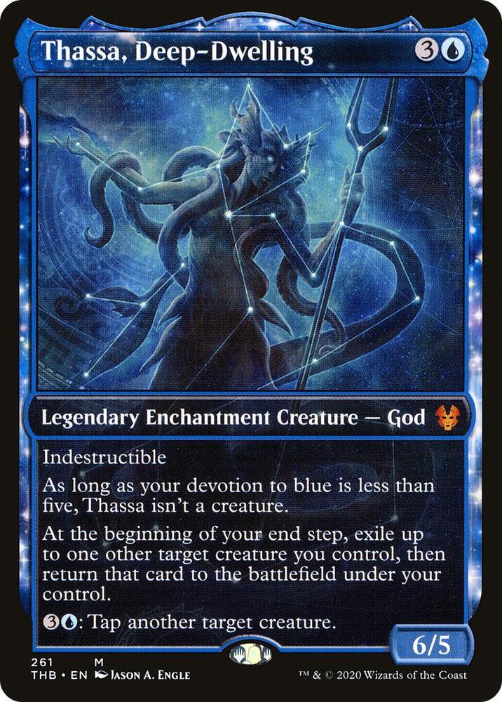 Thassa, Deep-Dwelling (Showcase) 261 card from Theros Beyond Death