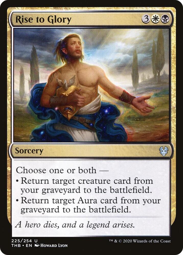 Rise to Glory 225 card from Theros Beyond Death