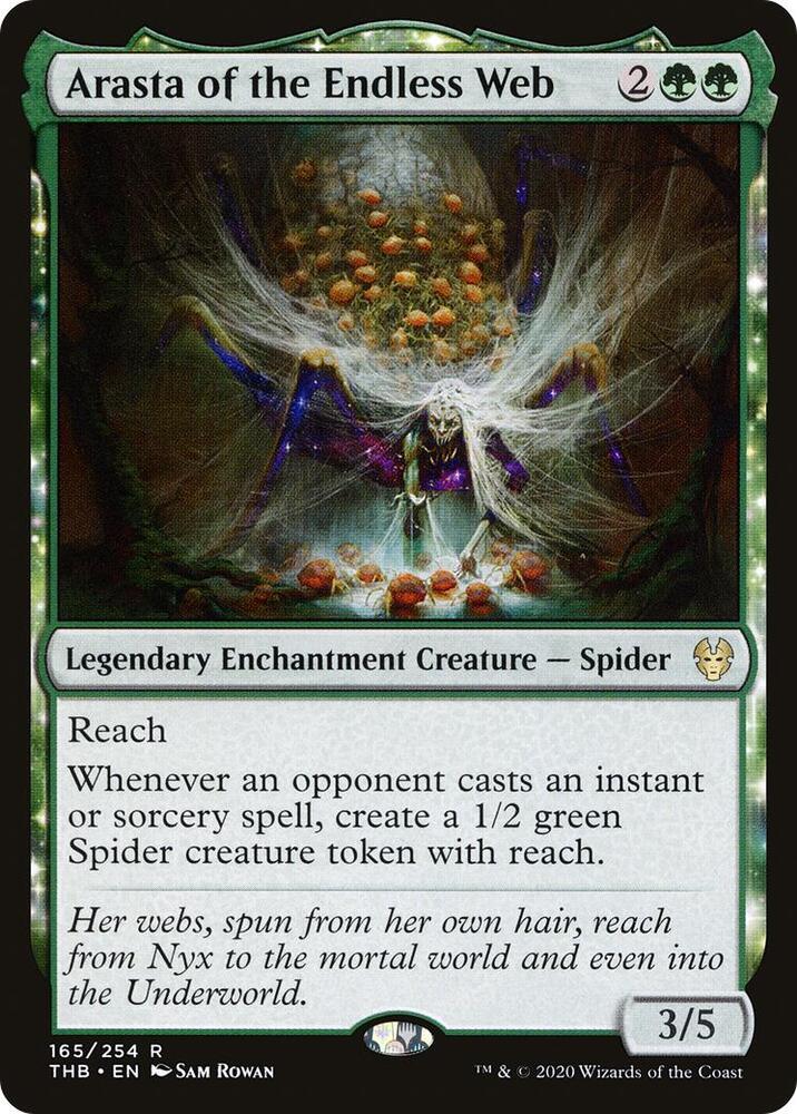 Arasta of the Endless Web 165 card from Theros Beyond Death
