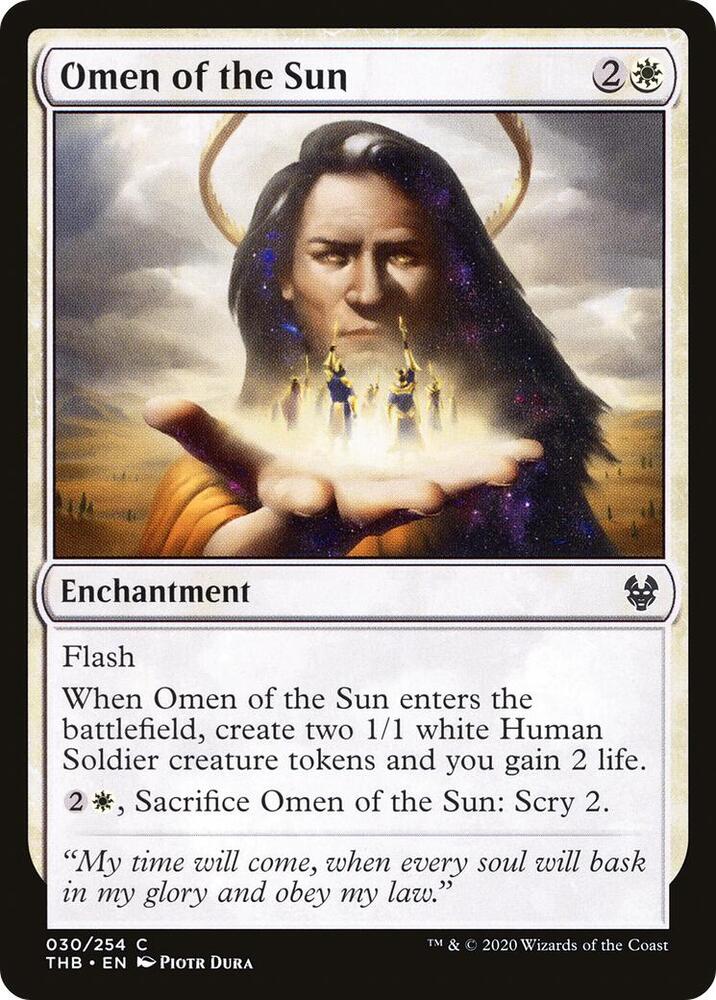 Omen of the Sun 30 card from Theros Beyond Death