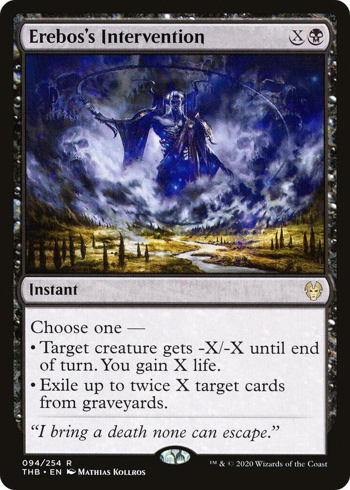 Erebos's Intervention 94 card from Theros Beyond Death