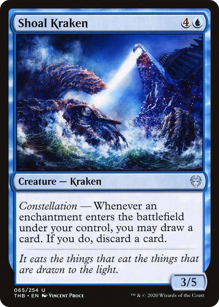 Shoal Kraken 65 card from Theros Beyond Death