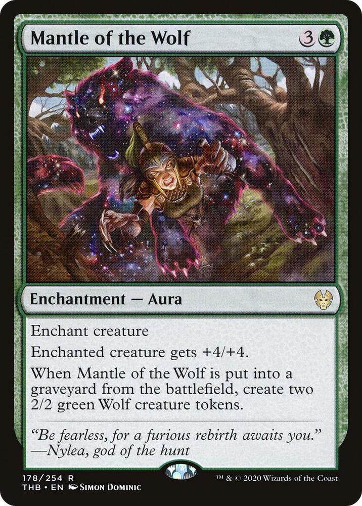 Mantle of the Wolf 178 card from Theros Beyond Death