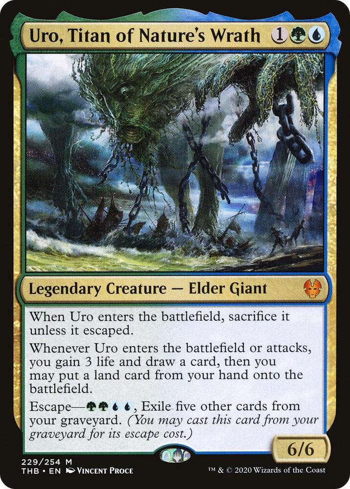 Uro, Titan of Nature's Wrath 229 card from Theros Beyond Death