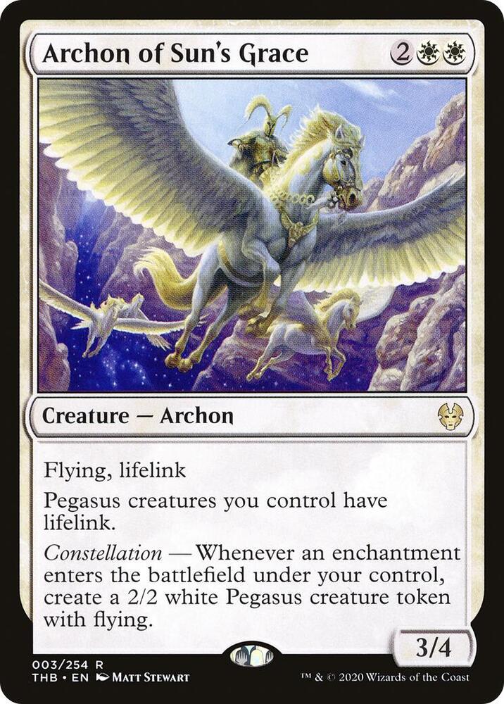 Archon of Sun's Grace 3 card from Theros Beyond Death