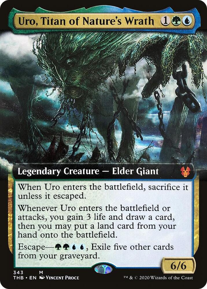 Uro, Titan of Nature's Wrath (Extended Art) 343 card from Theros Beyond Death