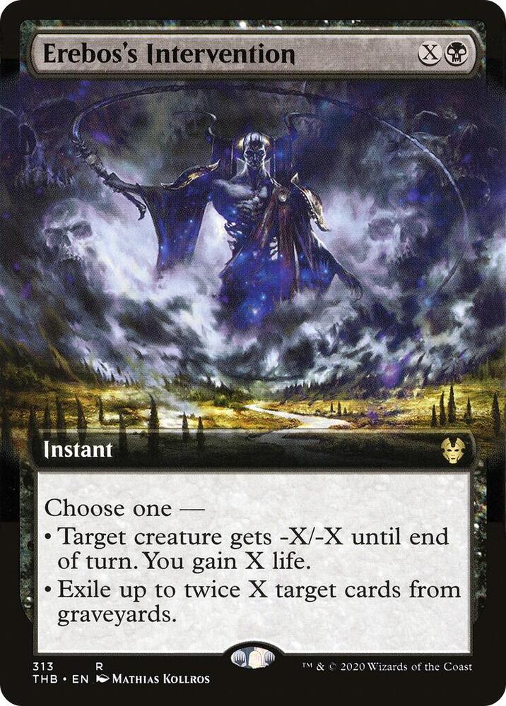 Erebos's Intervention (Extended Art) 313 card from Theros Beyond Death