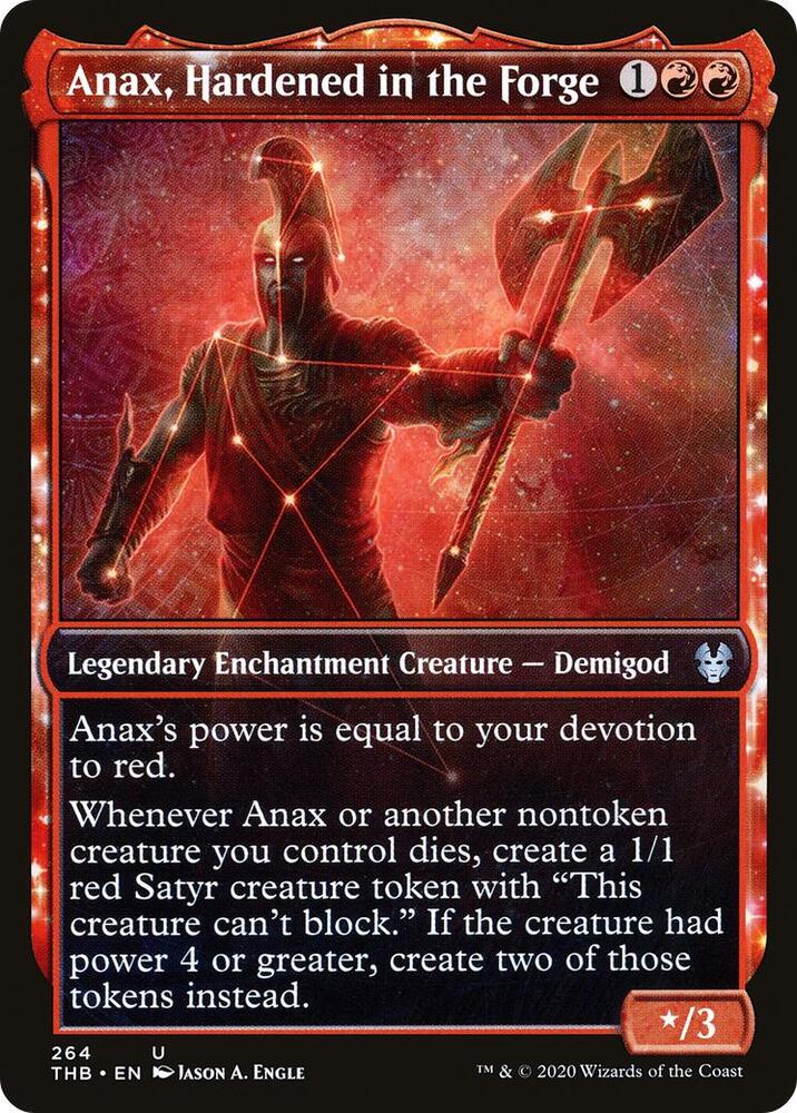 Anax, Hardened in the Forge (Showcase) 264 card from Theros Beyond Death