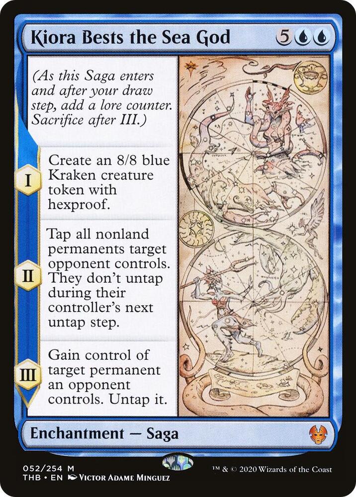 Kiora Bests the Sea God 52 card from Theros Beyond Death