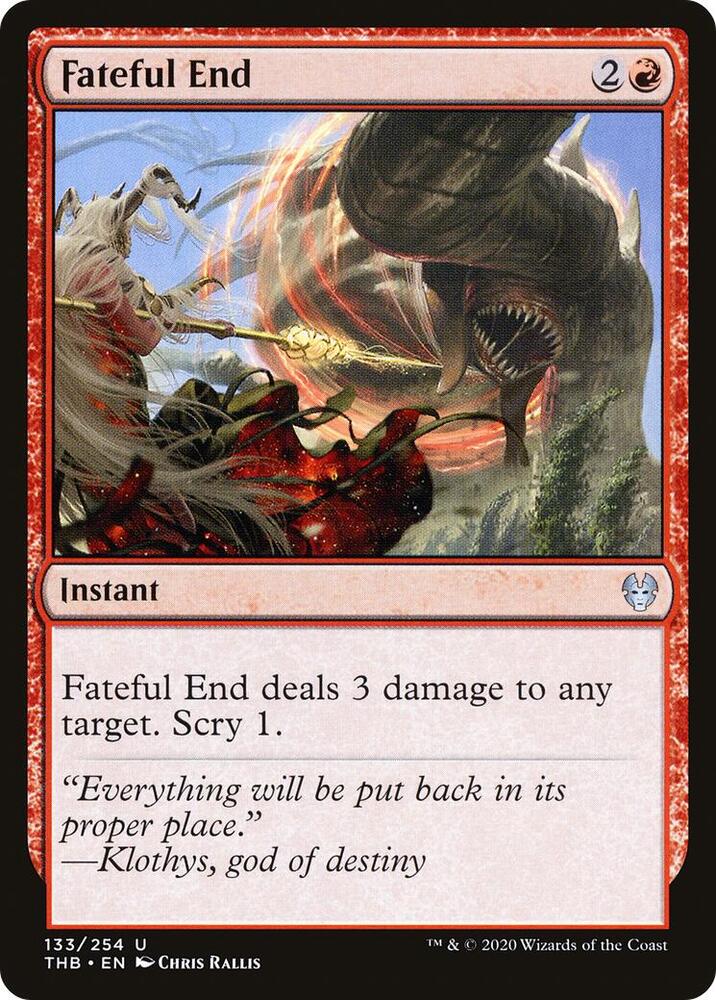 Fateful End 133 card from Theros Beyond Death