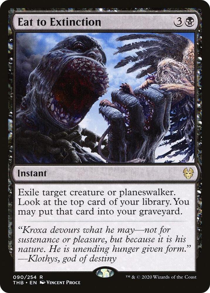 Eat to Extinction 90 card from Theros Beyond Death