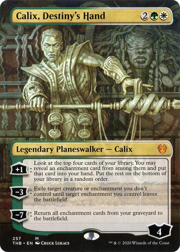 Calix, Destiny's Hand (Borderless) 257 card from Theros Beyond Death