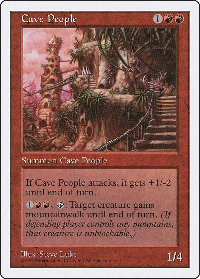 Cave People card from Fifth Edition