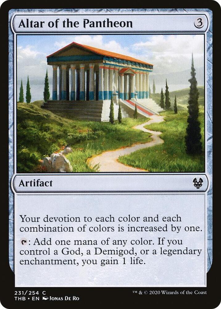 Altar of the Pantheon 231 card from Theros Beyond Death