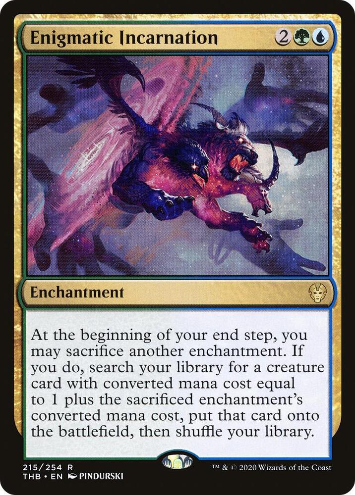 Enigmatic Incarnation 215 card from Theros Beyond Death