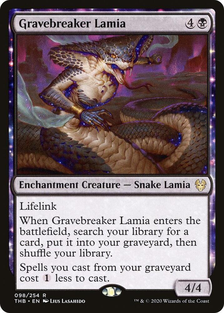 Gravebreaker Lamia 98 card from Theros Beyond Death