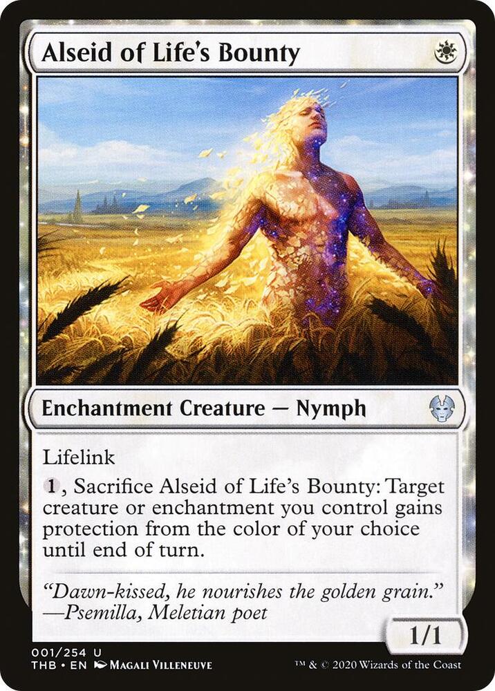 Alseid of Life's Bounty 1 card from Theros Beyond Death