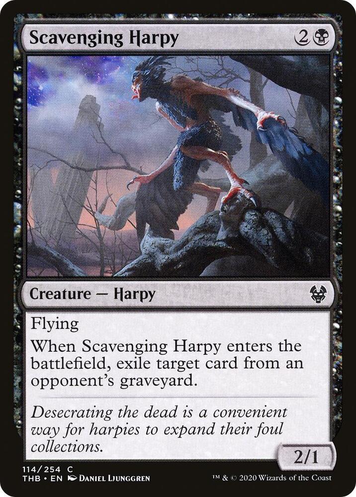 Scavenging Harpy 114 card from Theros Beyond Death