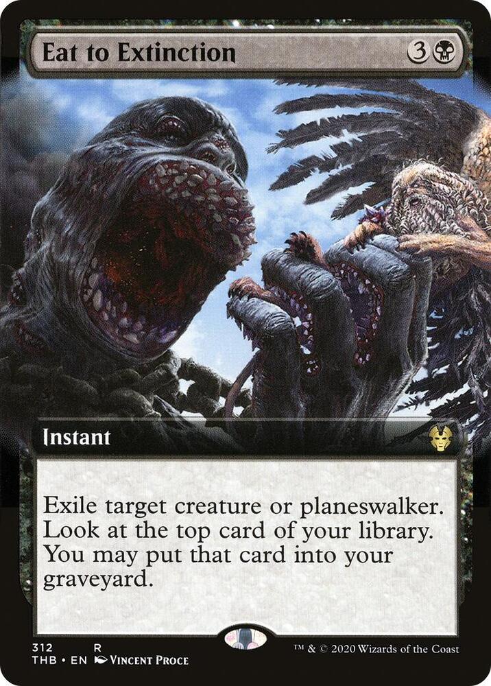 Eat to Extinction (Extended Art) 312 card from Theros Beyond Death