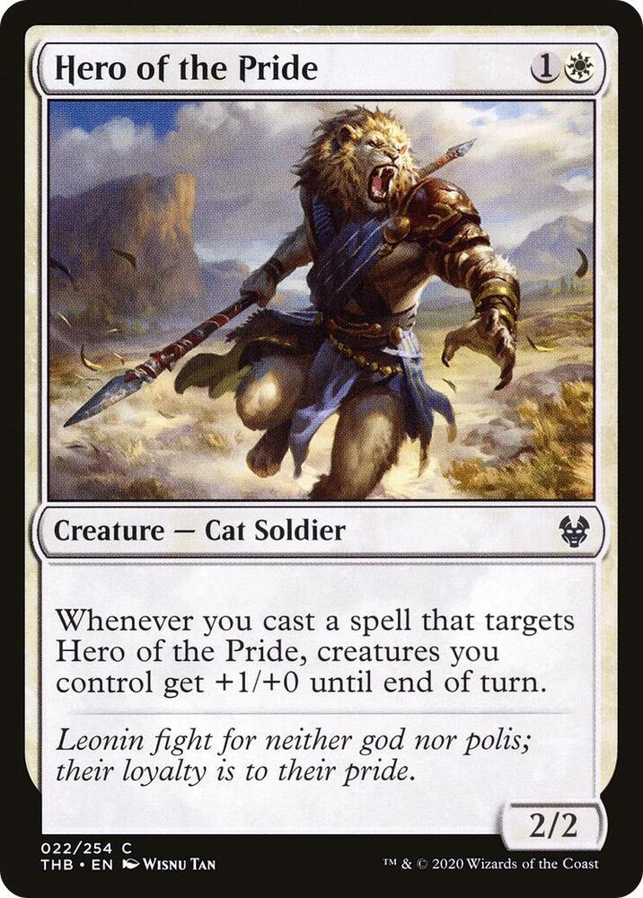 Hero of the Pride 22 card from Theros Beyond Death