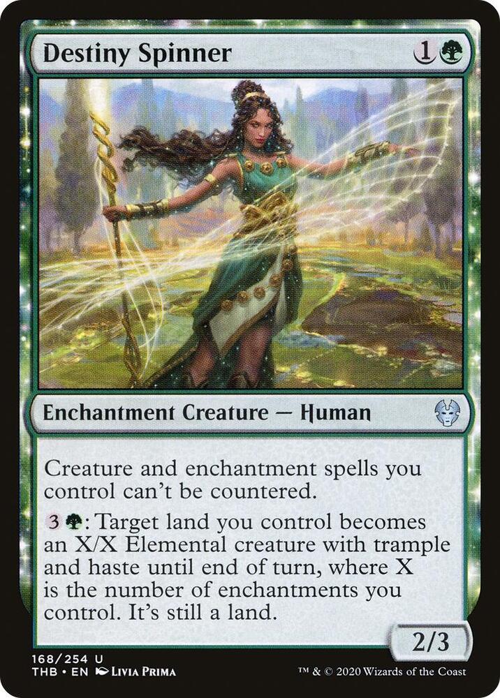 Destiny Spinner 168 card from Theros Beyond Death
