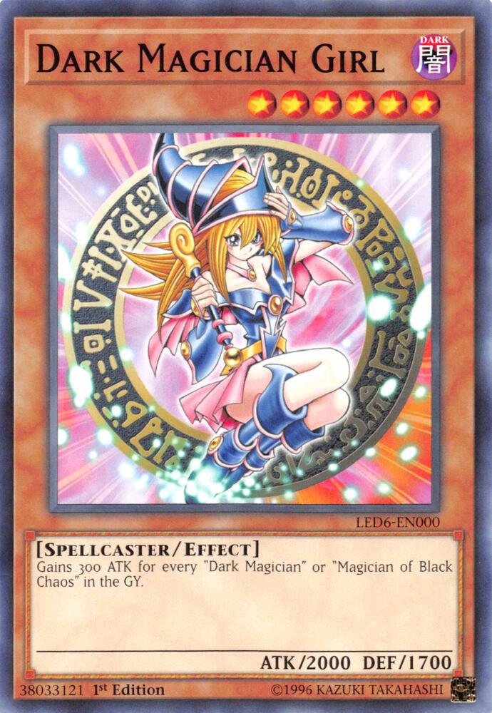 Dark Magician Girl LED6-EN000 card from Legendary Duelists: Magical Hero