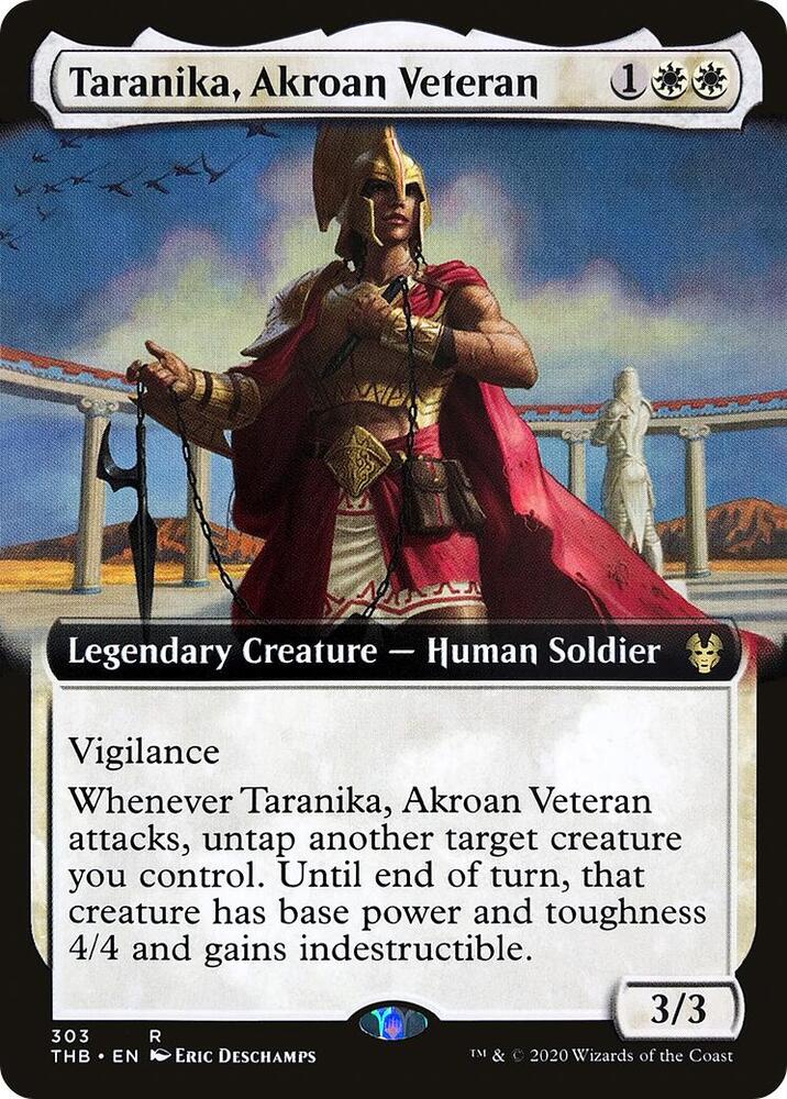 Taranika, Akroan Veteran (Extended Art) 303 card from Theros Beyond Death