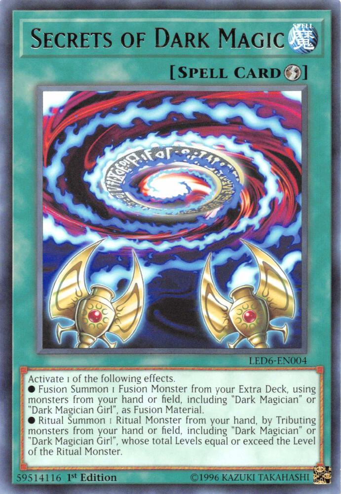 Secrets of Dark Magic LED6-EN004 card from Legendary Duelists: Magical Hero