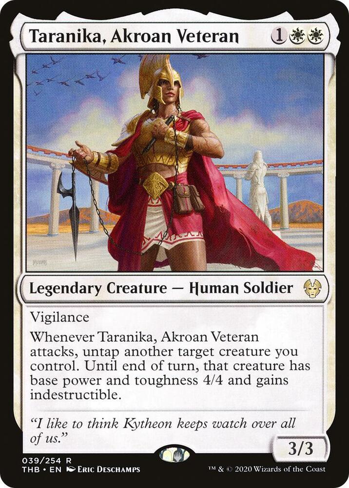 Taranika, Akroan Veteran 39 card from Theros Beyond Death