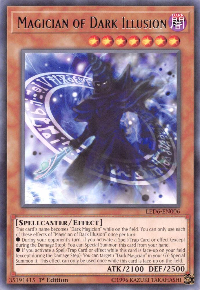 Magician of Dark Illusion LED6-EN006 card from Legendary Duelists: Magical Hero
