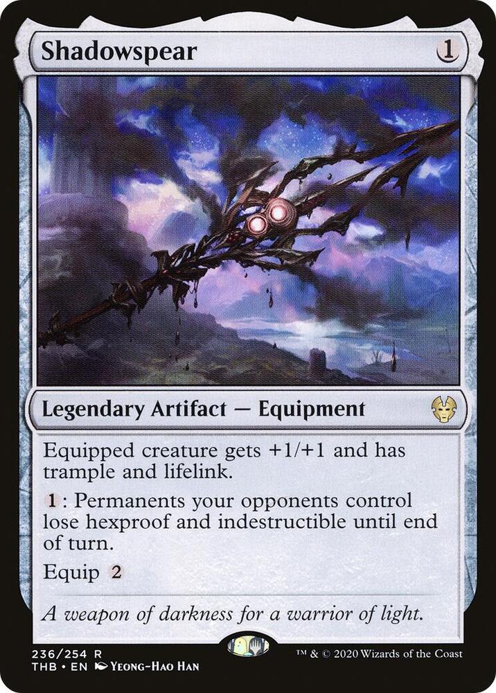Shadowspear 236 card from Theros Beyond Death