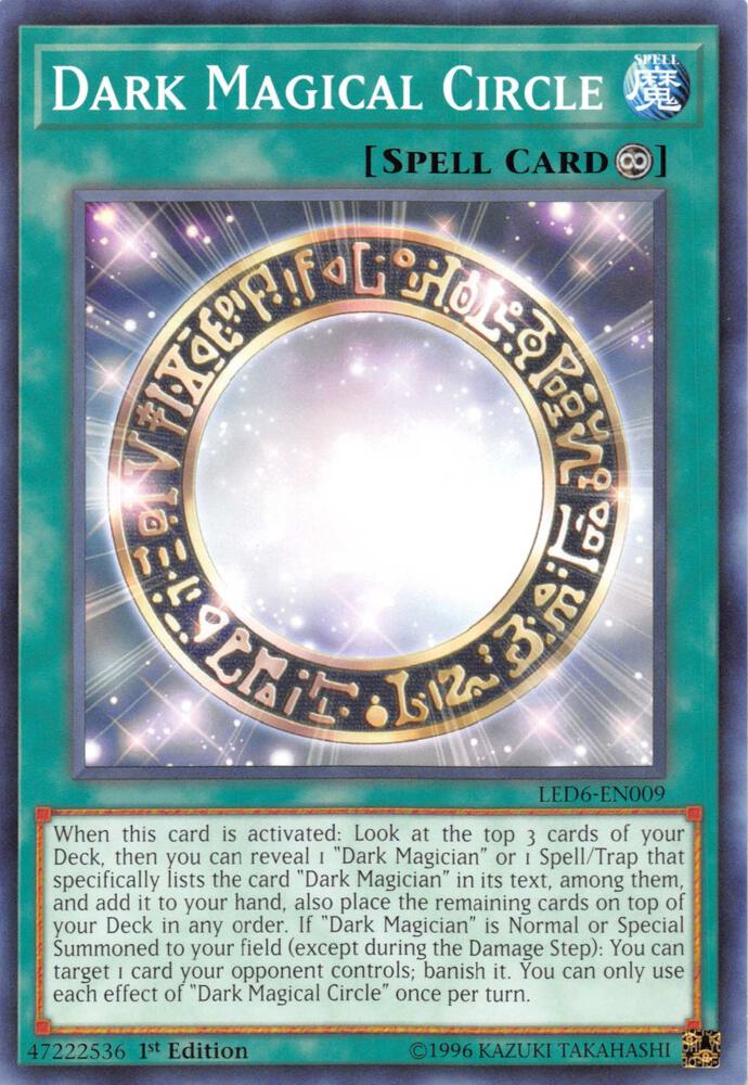 Dark Magical Circle LED6-EN009 card from Legendary Duelists: Magical Hero