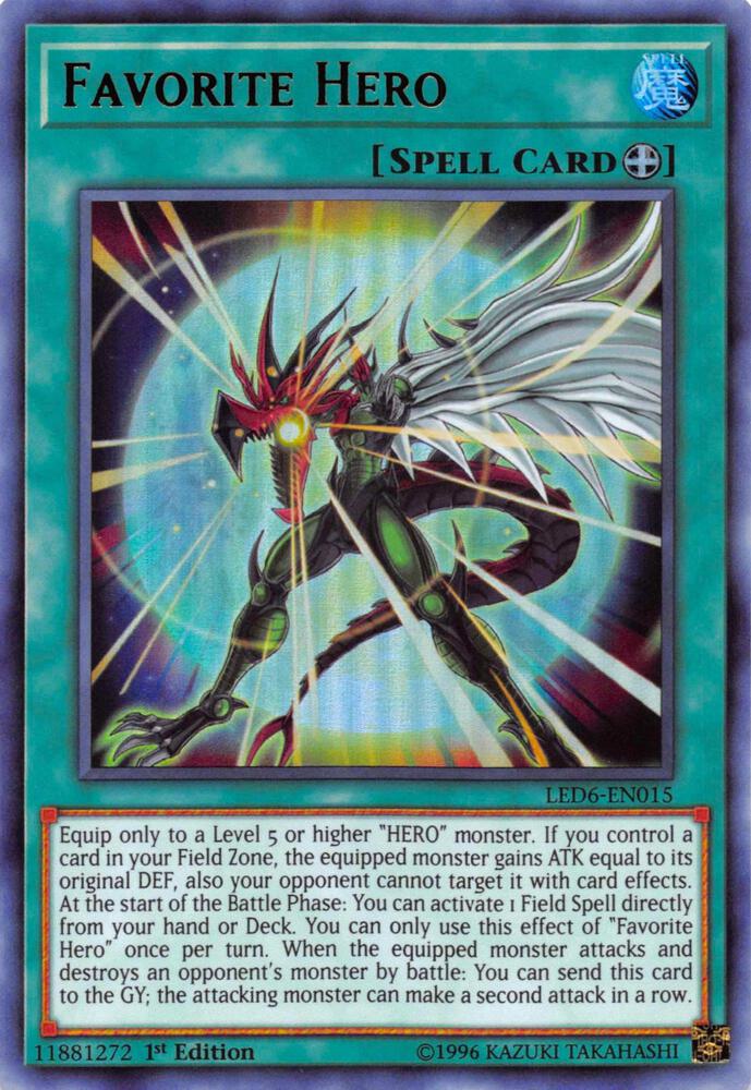 Favorite Hero LED6-EN015 card from Legendary Duelists: Magical Hero