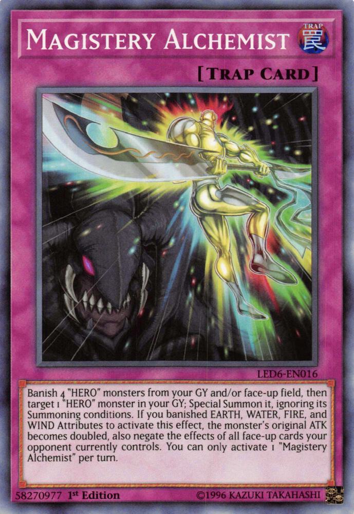 Magistery Alchemist LED6-EN016 card from Legendary Duelists: Magical Hero