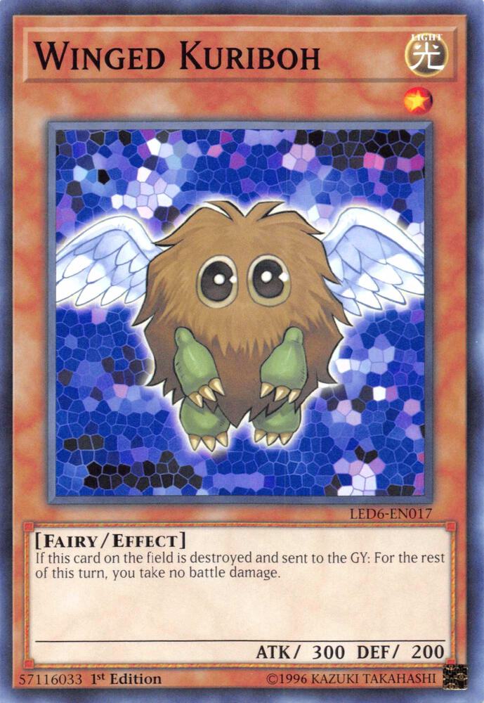 Winged Kuriboh LED6-EN017 card from Legendary Duelists: Magical Hero