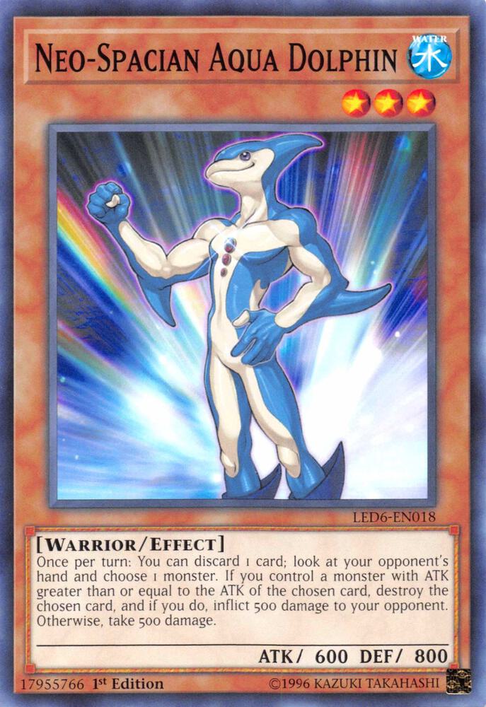 Neo-Spacian Aqua Dolphin LED6-EN018 card from Legendary Duelists: Magical Hero