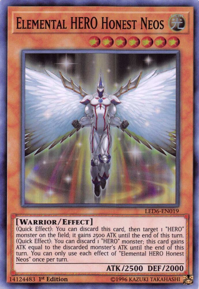 Elemental HERO Honest Neos LED6-EN019 card from Legendary Duelists: Magical Hero