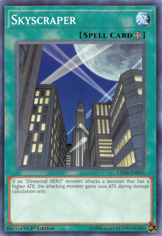 Skyscraper LED6-EN021 card from Legendary Duelists: Magical Hero