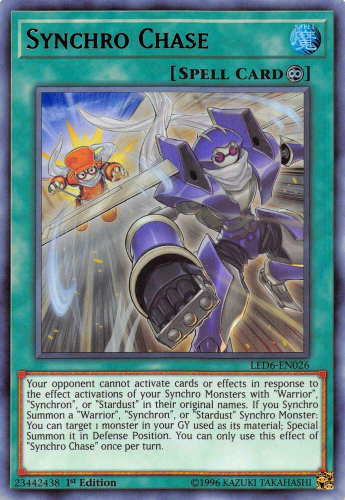 Synchro Chase LED6-EN026 card from Legendary Duelists: Magical Hero