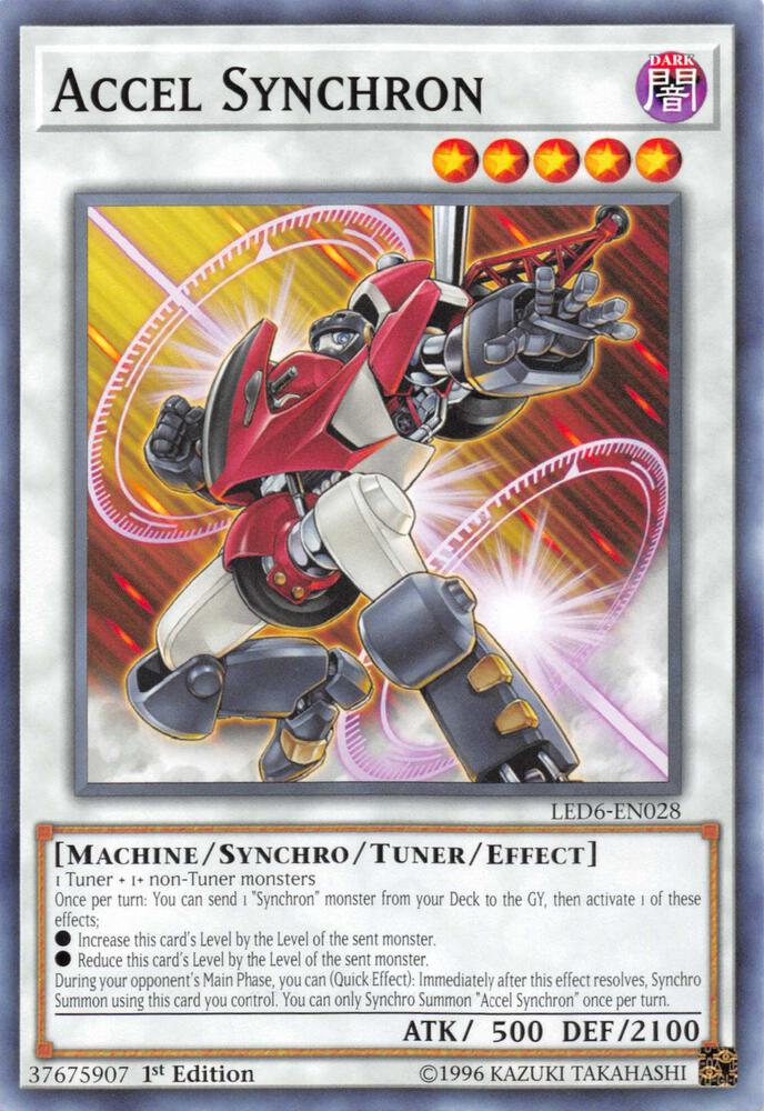 Accel Synchron LED6-EN028 card from Legendary Duelists: Magical Hero
