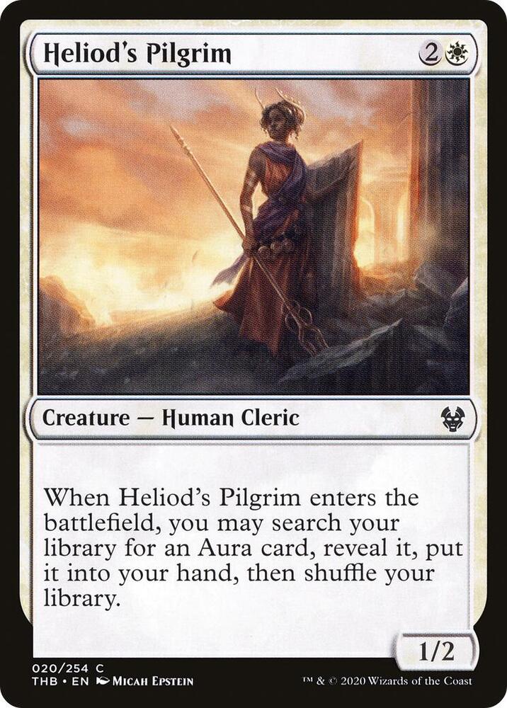 Heliod's Pilgrim 20 card from Theros Beyond Death