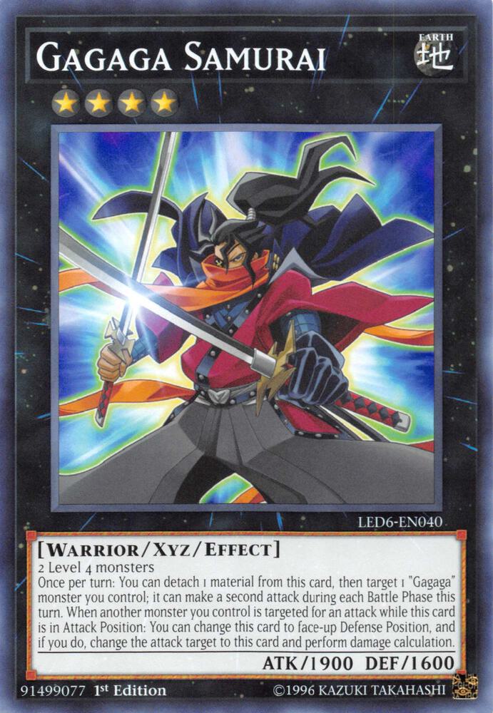 Gagaga Samurai LED6-EN040 card from Legendary Duelists: Magical Hero