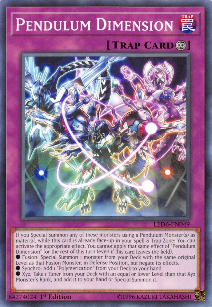 Pendulum Dimension LED6-EN049 card from Legendary Duelists: Magical Hero