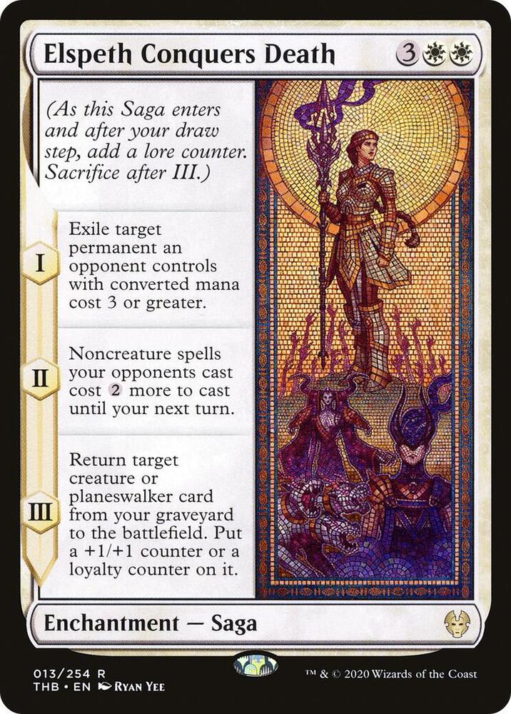 Elspeth Conquers Death 13 card from Theros Beyond Death